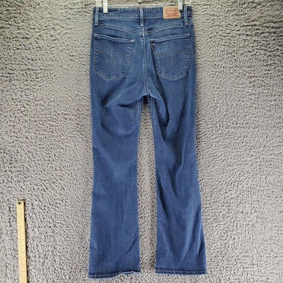 Levis Jeans Womens 29 Blue 725 High Rise Bootcut Stretch Denim Casual Fit - Picture 1 of 16